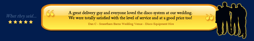 Hire disco sound equipment Norwich