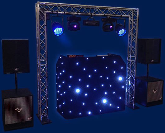 complete disco rig setup for wedding parties in Norwich and Norfolk